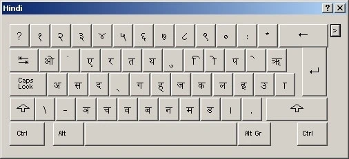 Shreelipi Keyboard Layout 2